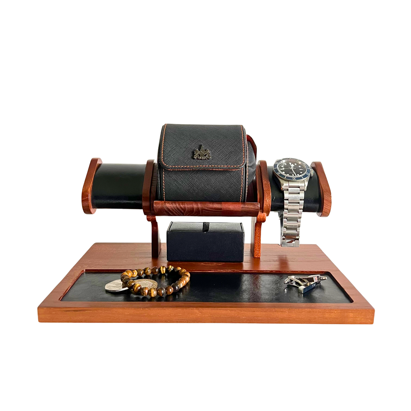 Hand Crafted Wooden Watch Stand/Square Edge.