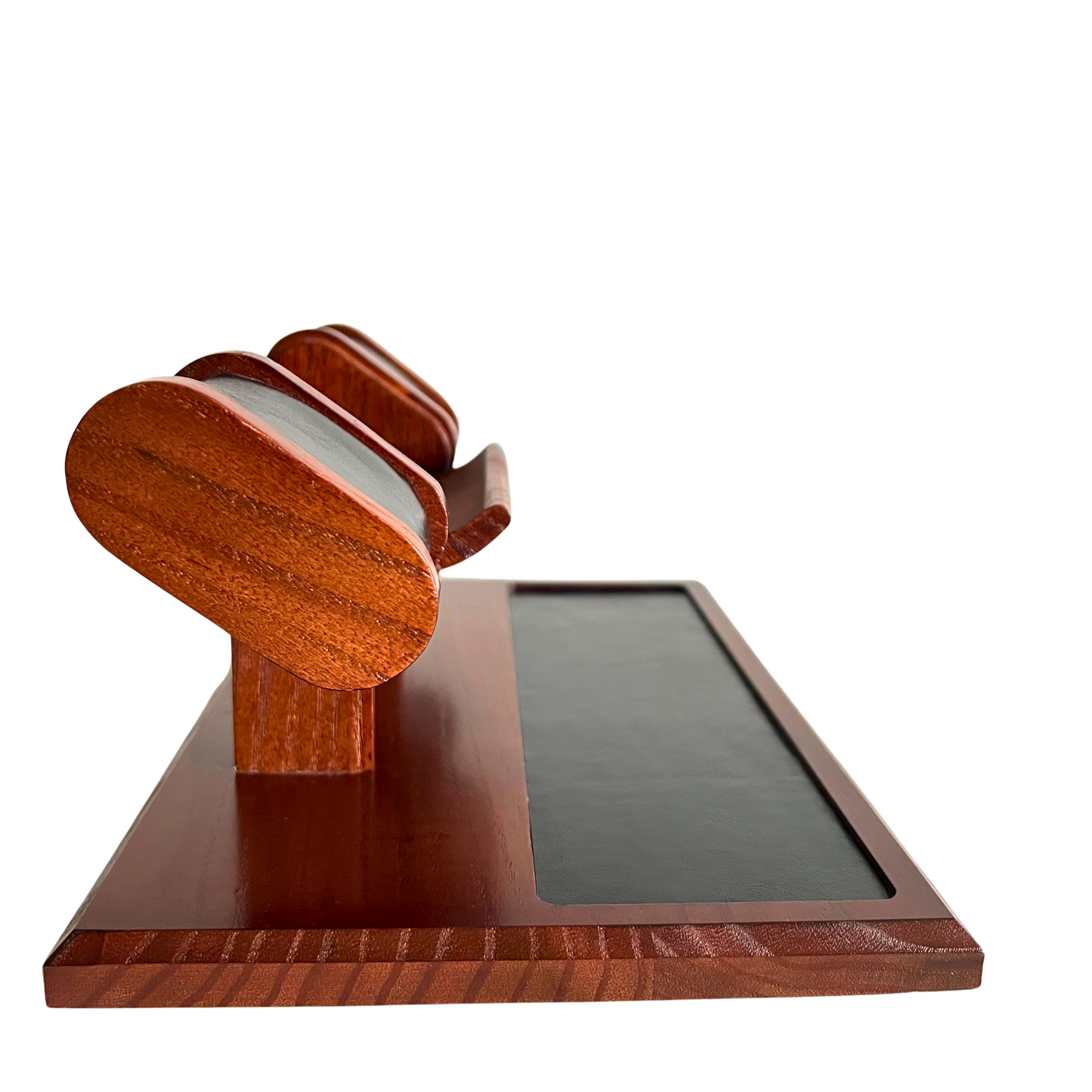 Hand Crafted Wooden Watch Stand With Bevelled Edge.
