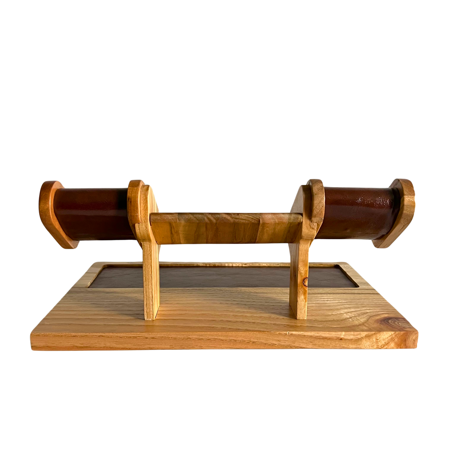 Hand Crafted Wooden Watch Stand With Square Edge.